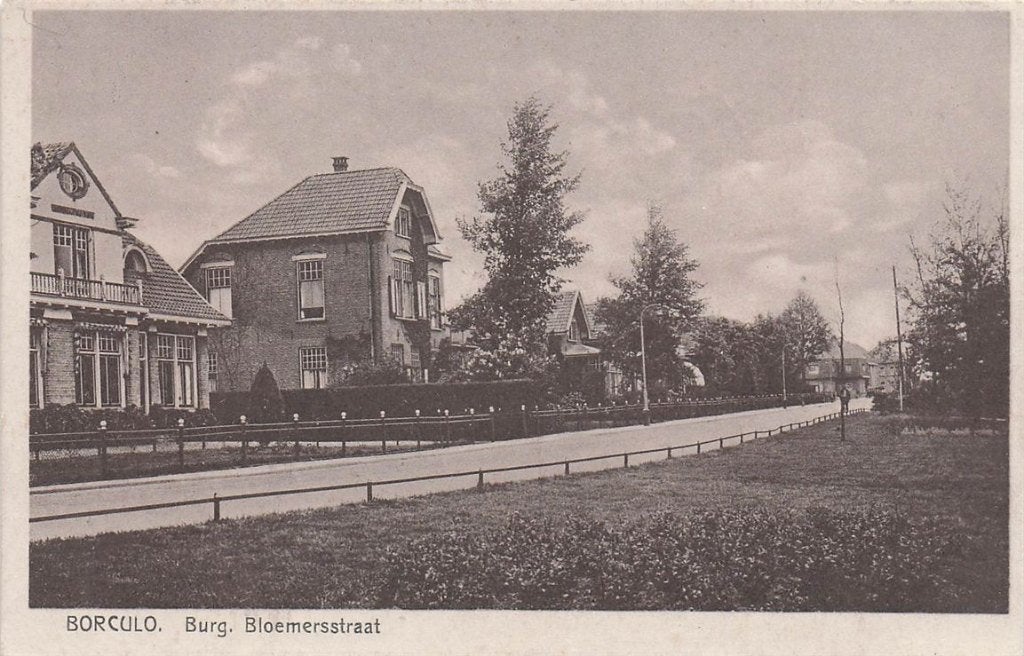 702-425-001 Borculo Burg Bloemersstraat, Verzamelen, Ansichtkaarten | Nederland, Verzenden, Voor 1920, Gelderland