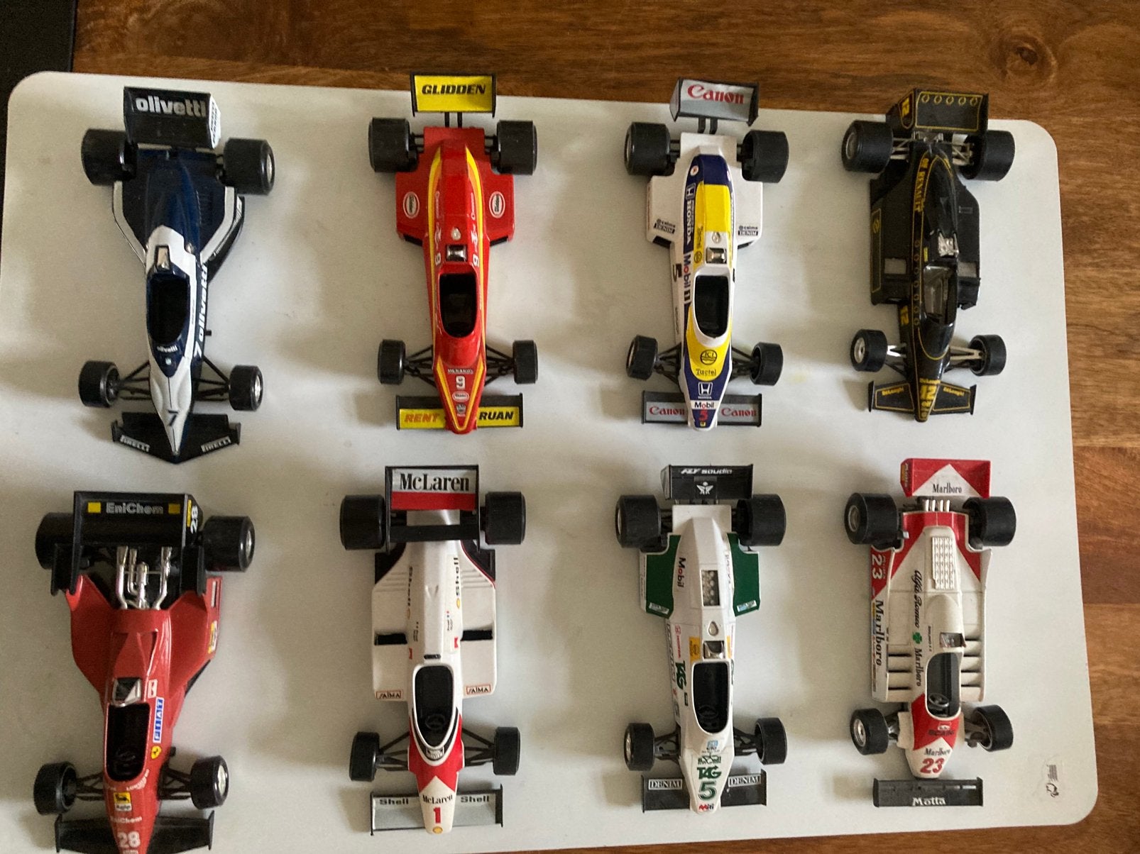 7 x bburago F1 schaal 1:24 prijs verlaagd, Ophalen of Verzenden, Zo goed als nieuw, Formule 1