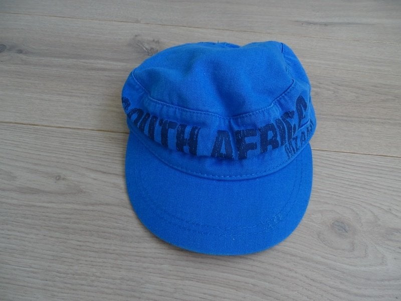 Blauw petje Zuid-Afrika, Ophalen of Verzenden, Zo goed als nieuw, One size fits all, Pet