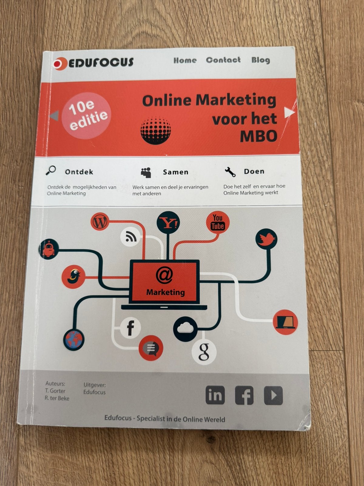 Online Marketing boek voor het MBO, 10e editie, Boeken, Ophalen of Verzenden, Tim Gorter; René Ter Beke, Management, Zo goed als nieuw