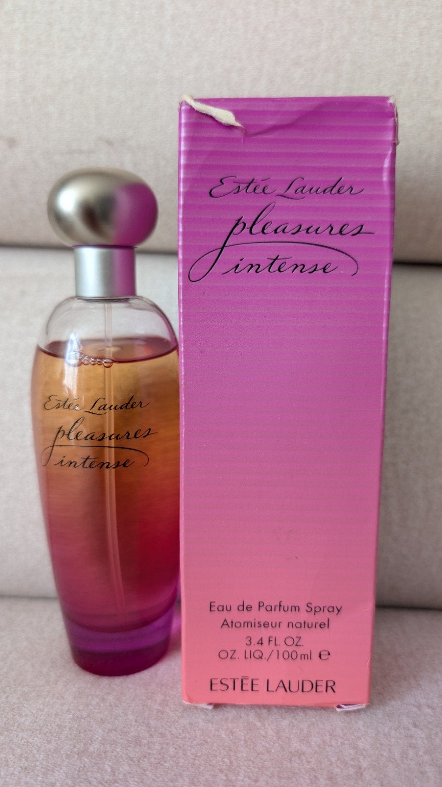 Estee Lauder Pleasures Intense EDP 100 ml, Ophalen of Verzenden, Zo goed als nieuw