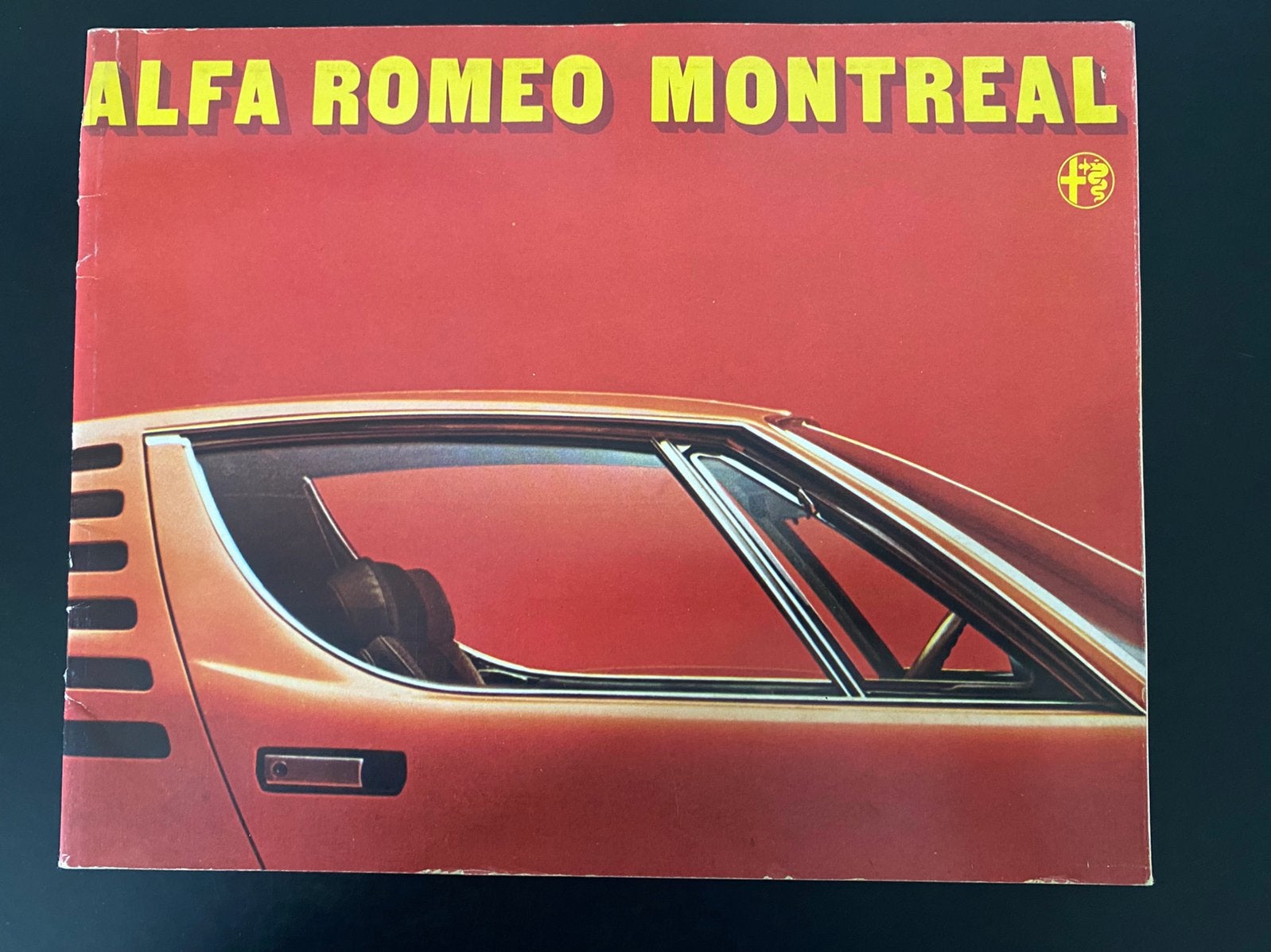 Alfa Romeo Montreal brochure 1970, Ophalen of Verzenden, Gelezen, Alfa Romeo