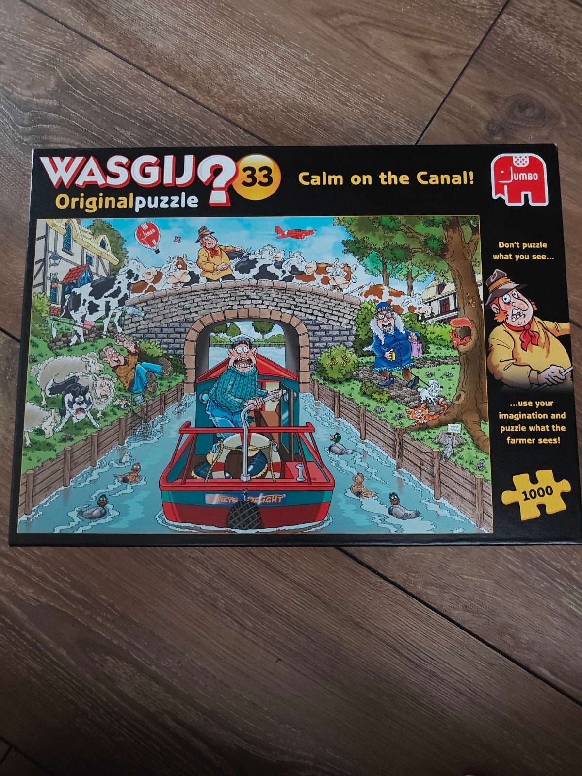 Wasgij Original 33: Calm on the Canal! 1000 stukjes, Ophalen, 500 t/m 1500 stukjes, Gebruikt, Legpuzzel