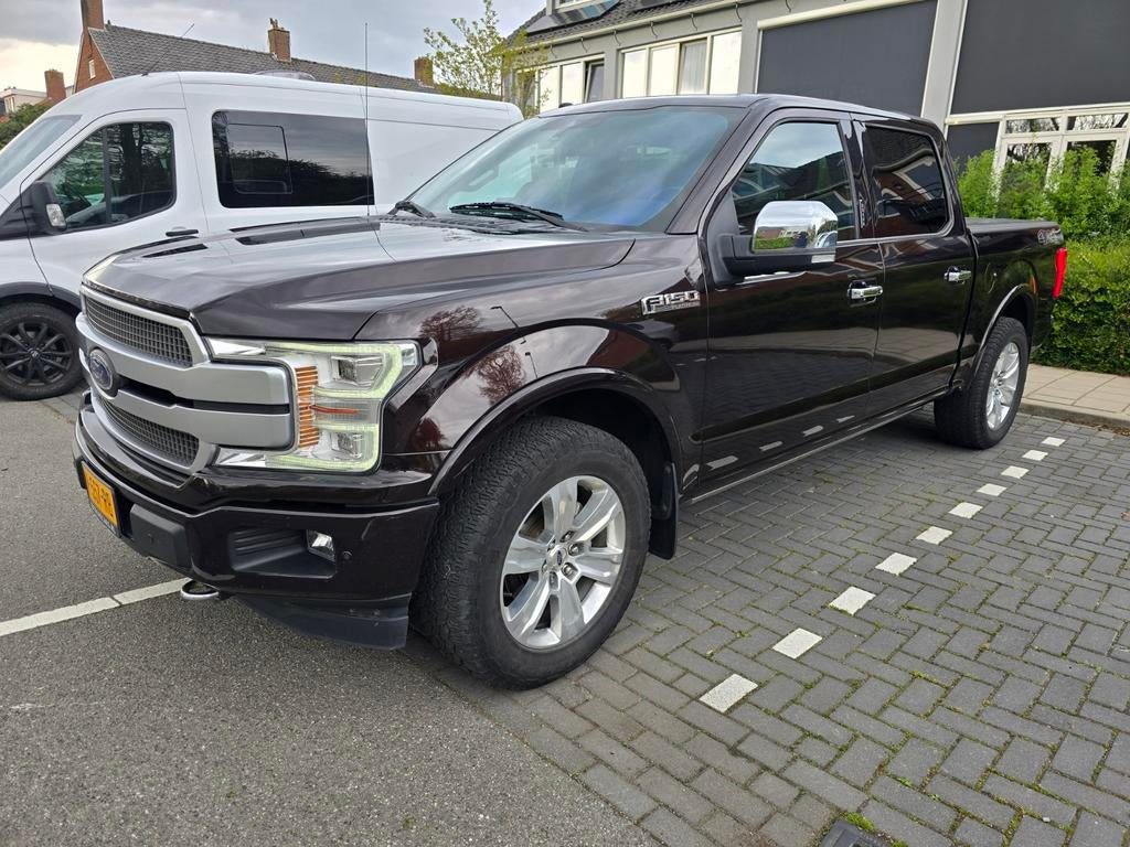 Ford F150 2018, Auto's, Bestelauto's, Particulier, Ford, LPG, Automaat, Origineel Nederlands, Rood, Zwart, Leder, Vierwielaandrijving