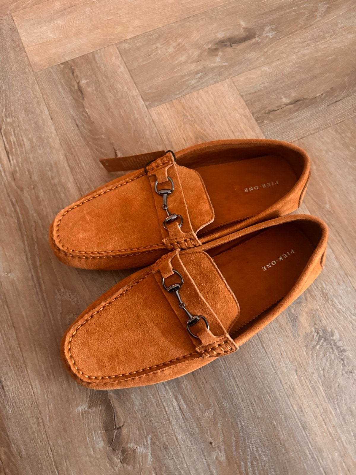 Pier One Loafers van gerecycled leer - Maat 43, Loafers, Bruin, Nieuw, Ophalen of Verzenden