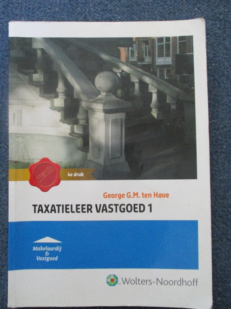 Taxatieleer vastgoed 1, Boeken, Ophalen of Verzenden, Beta, Gelezen, HBO