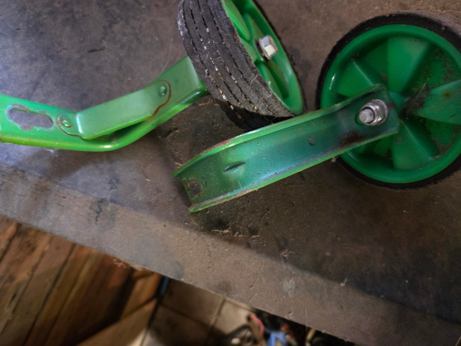 zij wielen kinderfiets, Ophalen, Minder dan 16 inch