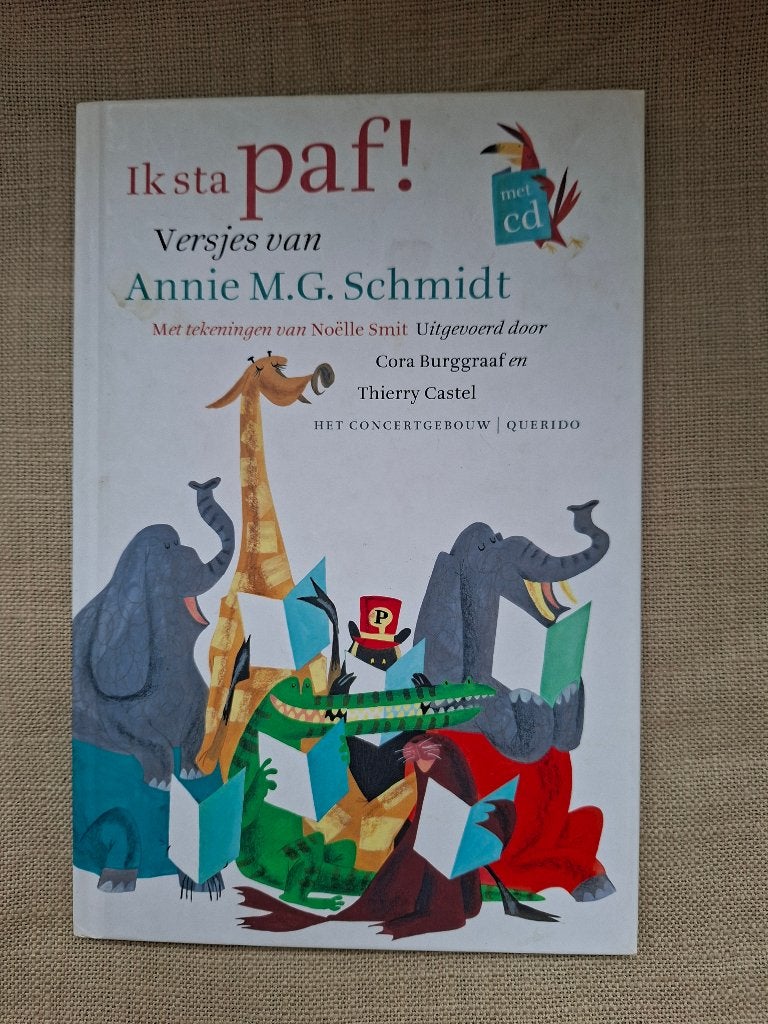annie mg schmidt kinderliedjes /versjes "Ik sta paf"+ cd, Ophalen, Zo goed als nieuw