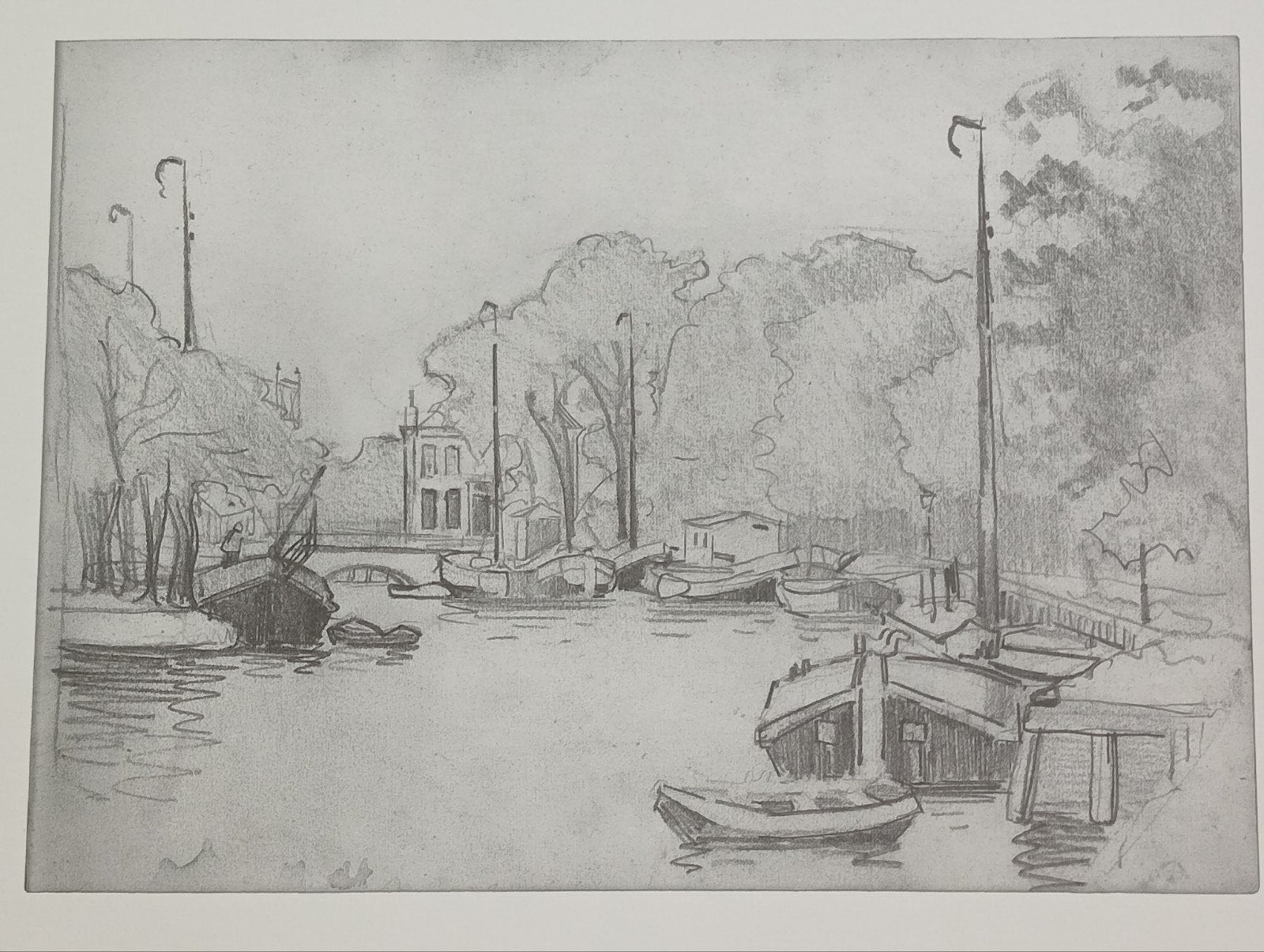 Piet Hein van Asperen Prent Gracht, Ophalen of Verzenden