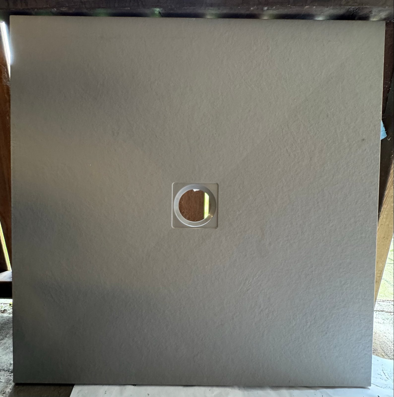 Maxara Douchebak 100x100cm Mineraalmarmer Grijs, Doe-het-zelf en Verbouw, Ophalen, Nieuw, Douche