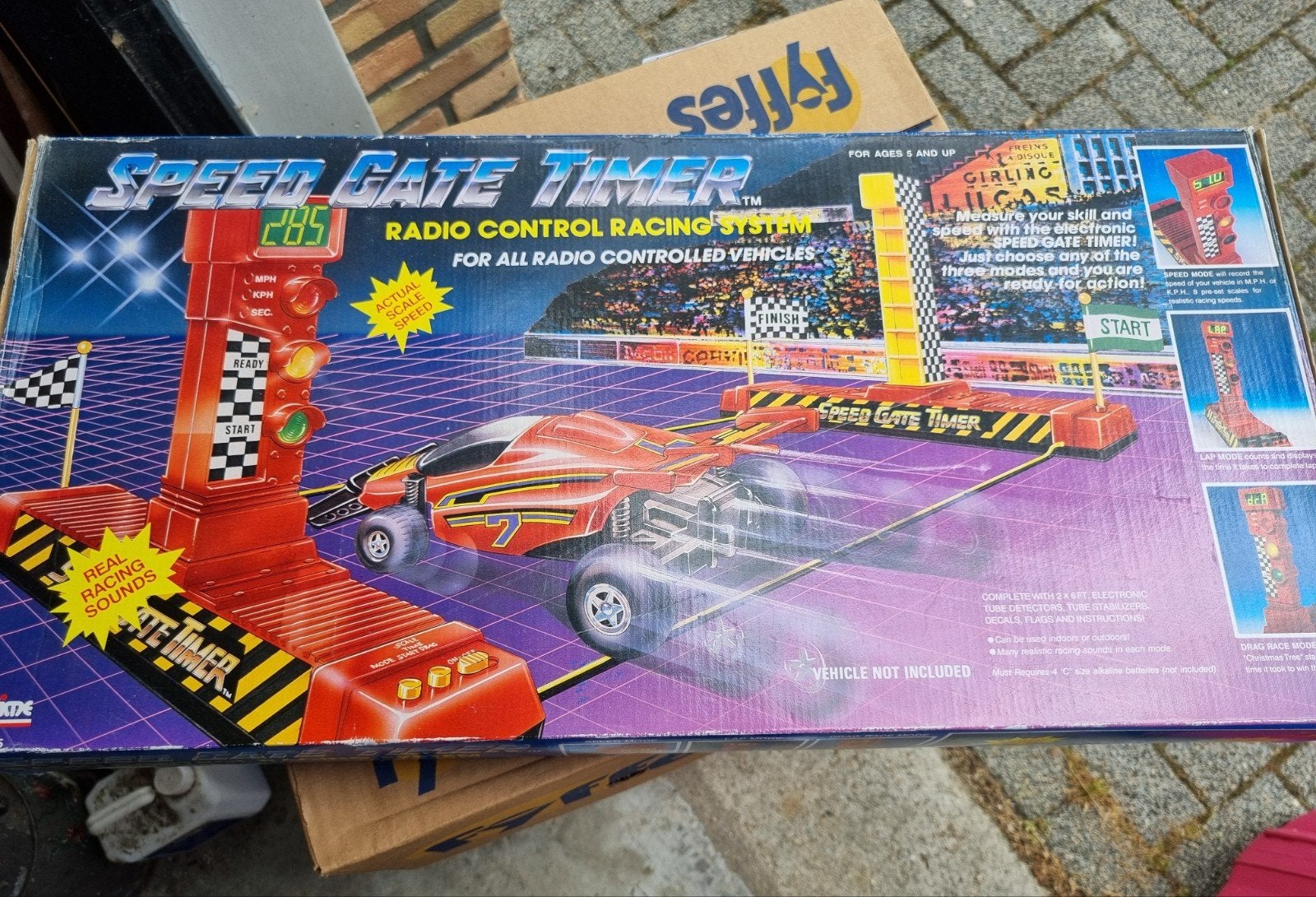 Vintage Playtime 1988 Speed Gate Timer - Racebaan Accessoire, Overige merken, Gebruikt, Onderdelen, Ophalen of Verzenden