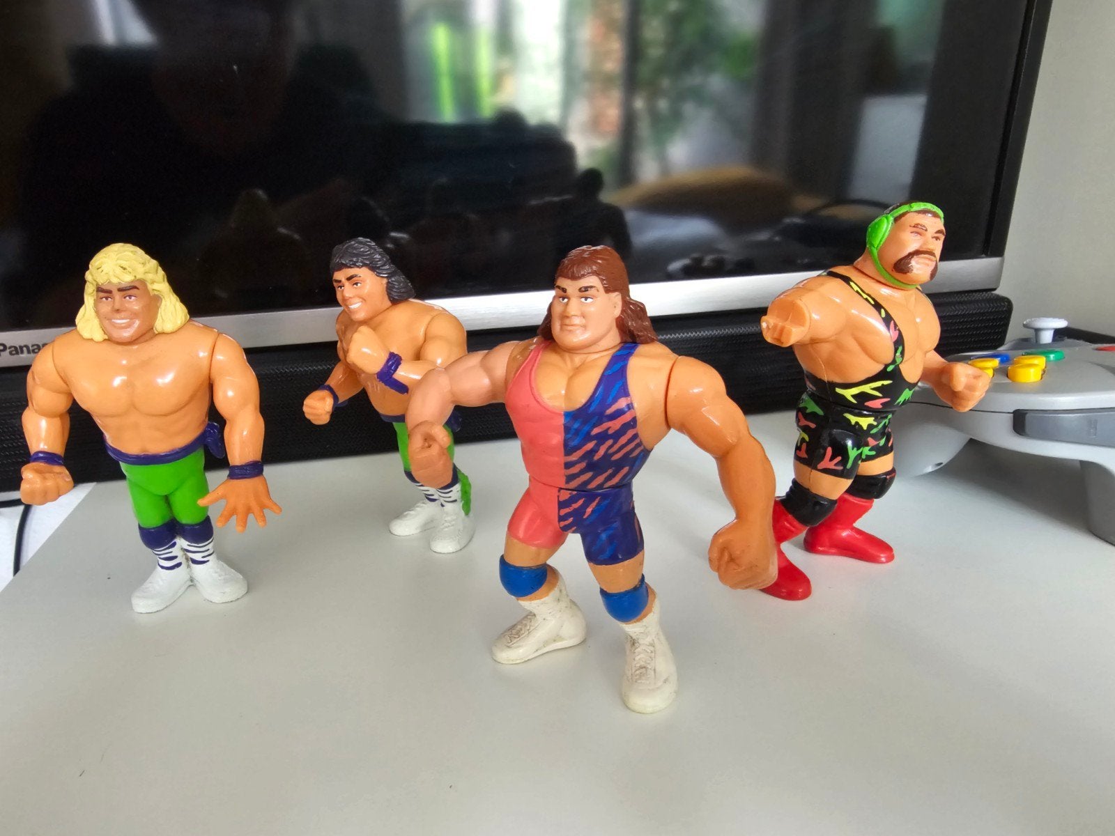 Vintage 90s WWF Hasbro Worstelaars Actiefiguren - Set van 4, Ophalen of Verzenden, Gebruikt