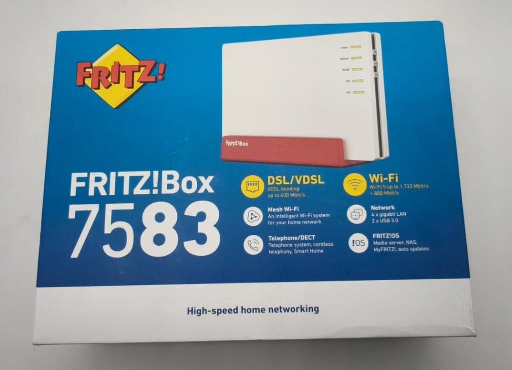 Fritzbox 7583 (nieuw), Computers en Software, Routers en Modems, Nieuw, Router met modem, Ophalen of Verzenden