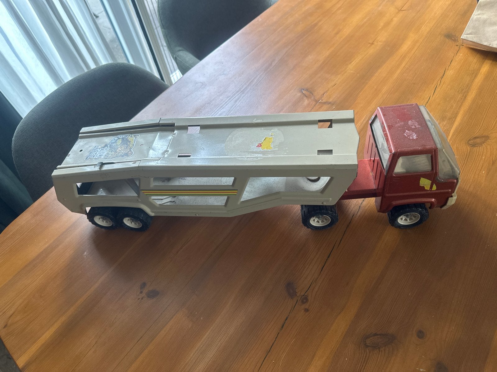 Vintage Tonka Car Carrier - Oude Auto Transporter, Ophalen of Verzenden, Gebruikt