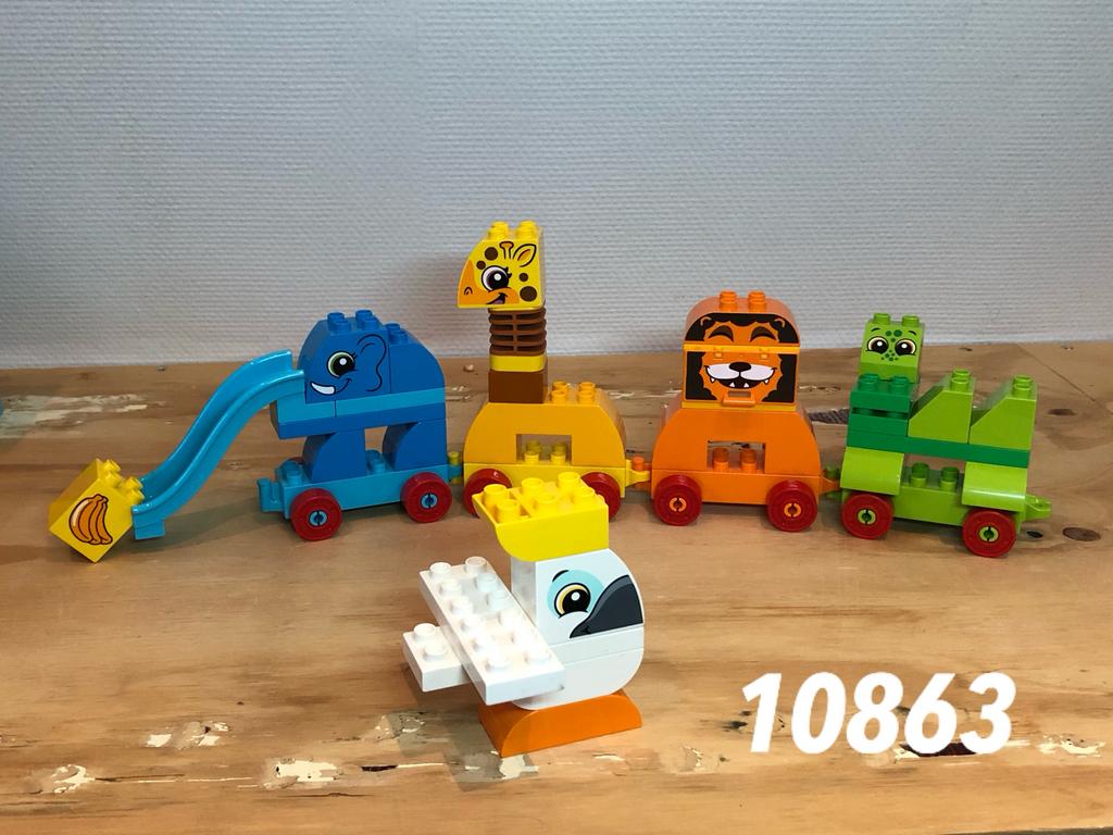 Duplo dierentuin dieren trein 10863 (compleet) 6, Kinderen en Baby's, Speelgoed | Duplo en Lego, Ophalen of Verzenden, Zo goed als nieuw