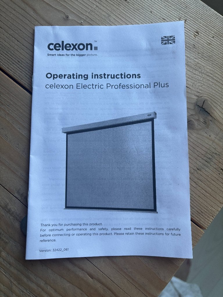 celexon projectiescherm Motor Professional Plus16:9, Audio, Tv en Foto, Projectieschermen, Ophalen of Verzenden, Elektrisch, Nieuw
