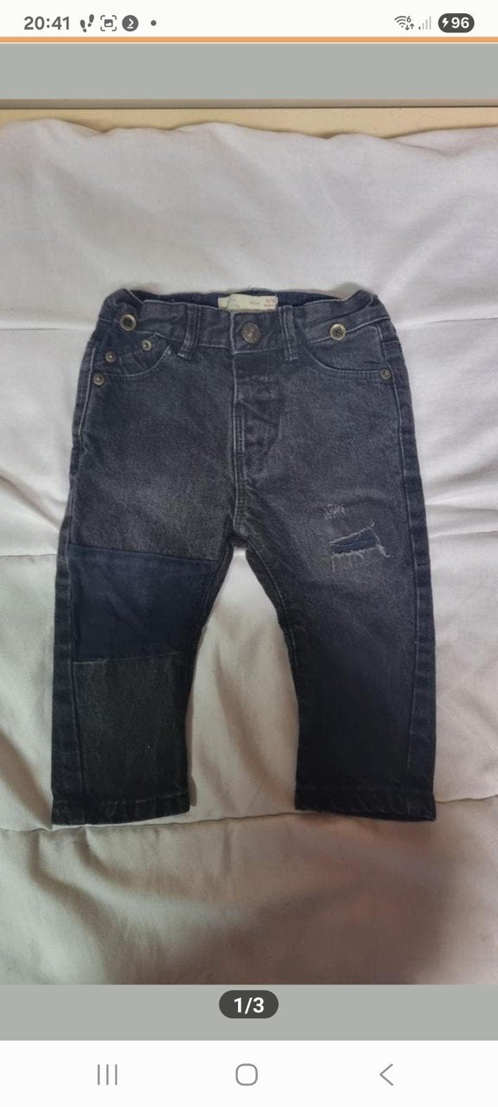 Stoer zwart broekje Zara BabyBoy maat 74 met knoopelastiek, Kinderen en Baby's, Babykleding | Maat 74, Broekje, Ophalen of Verzenden