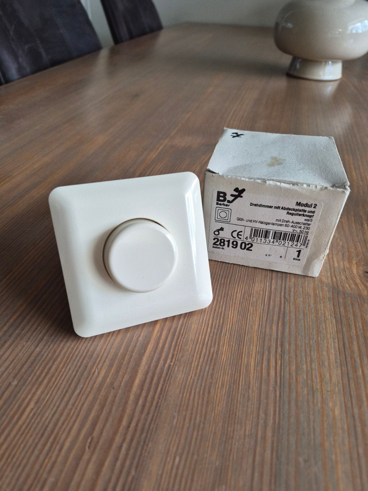 Berker Modul 2 Draaidimmer met afdekplaat en knop, Ophalen, Overige typen