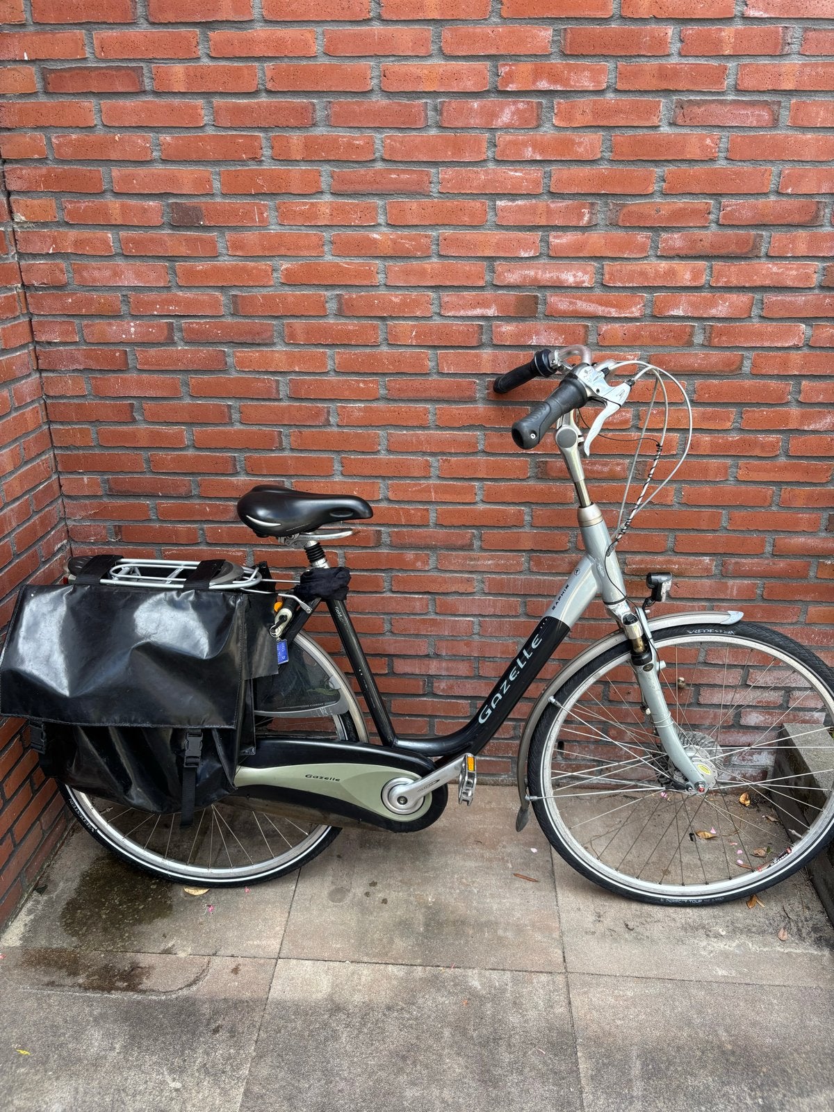 Gazelle Saphir Damesfiets met Schijfrem en Fietstassen, Fietsen en Brommers, Fietsen | Dames | Damesfietsen, Ophalen, 50 tot 53 cm