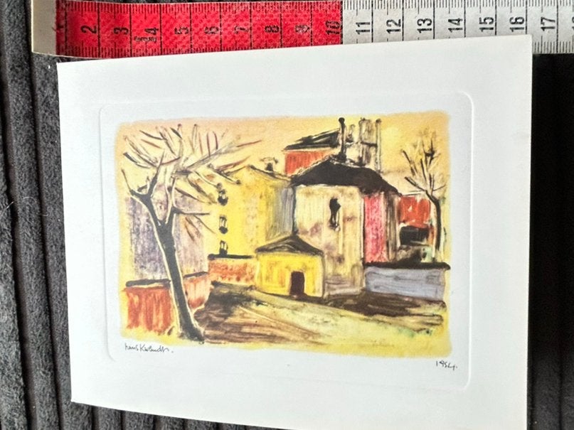 271. Kunst wenskaart Hans Kalandts, Ophalen of Verzenden