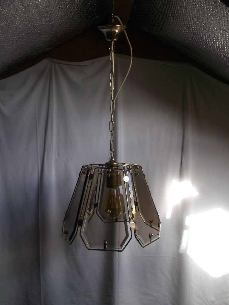 Mooie hanglamp voor gang, hal, voorportaal, Huis en Inrichting, Ophalen of Verzenden, Zo goed als nieuw, Glas, E27 (groot)