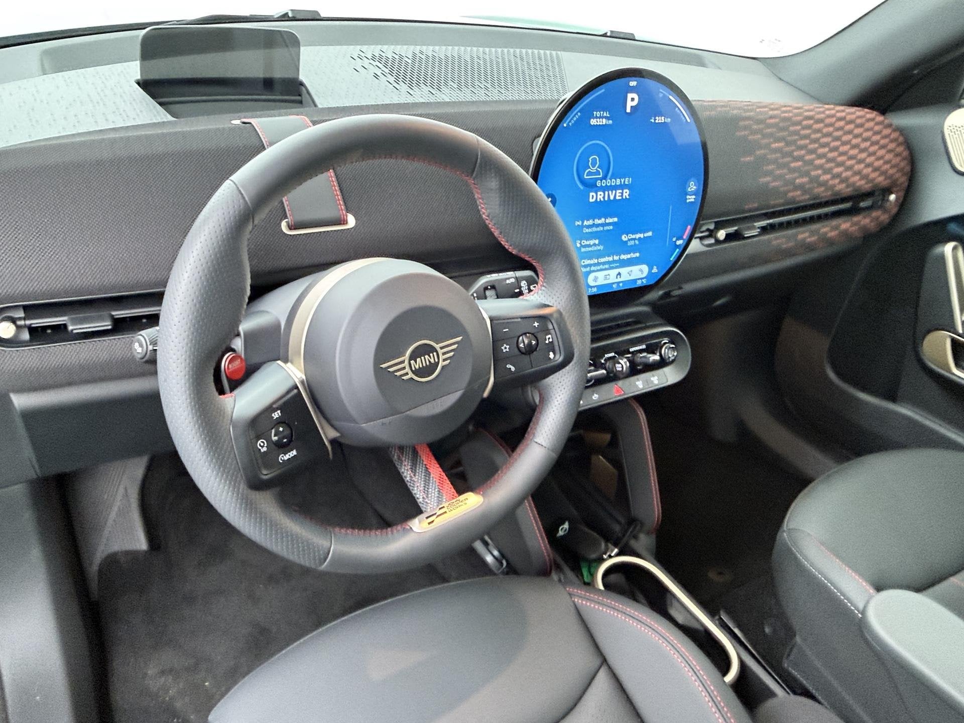 MINI Aceman E JCW | Soh 100% | pakket XL | Stuur-stoelverwar, Gebruikt, 355 km, Leder en Stof, Aceman