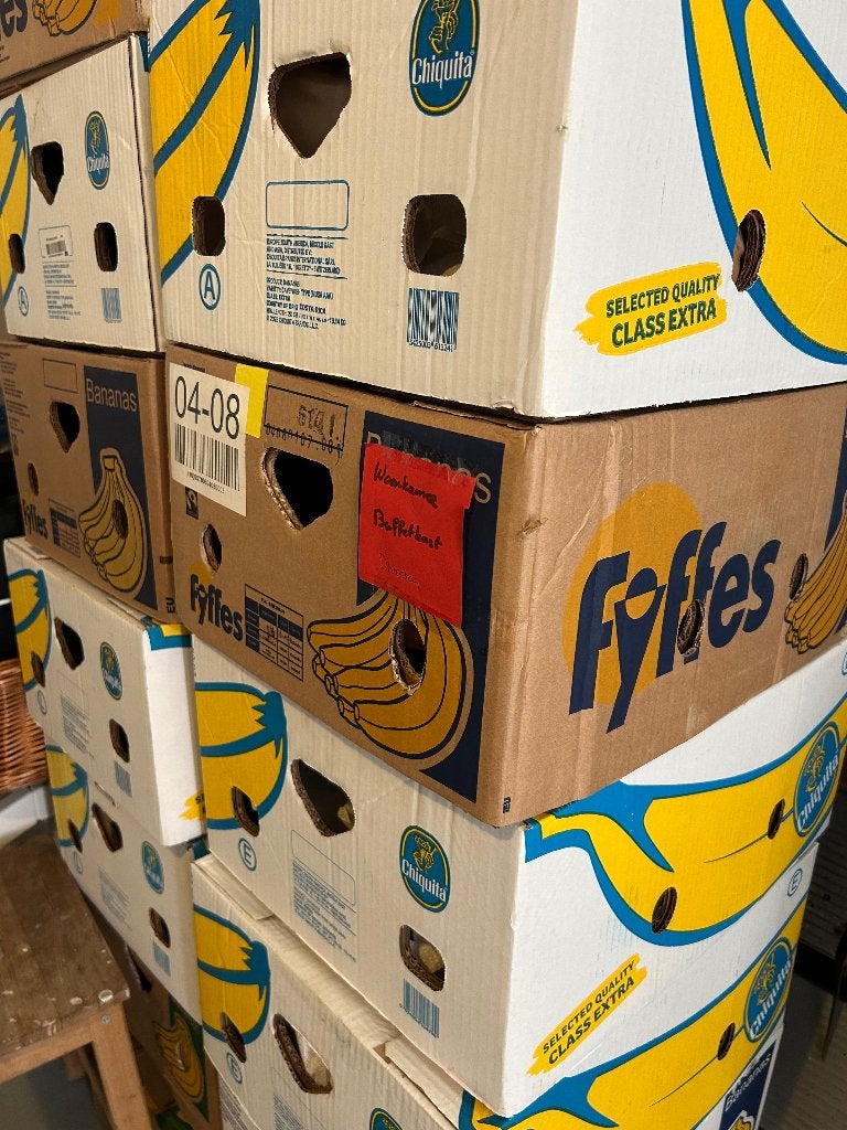 Bananendozen, Ophalen, 40 tot 60 cm, 50 tot 75 cm, 35 tot 50 cm