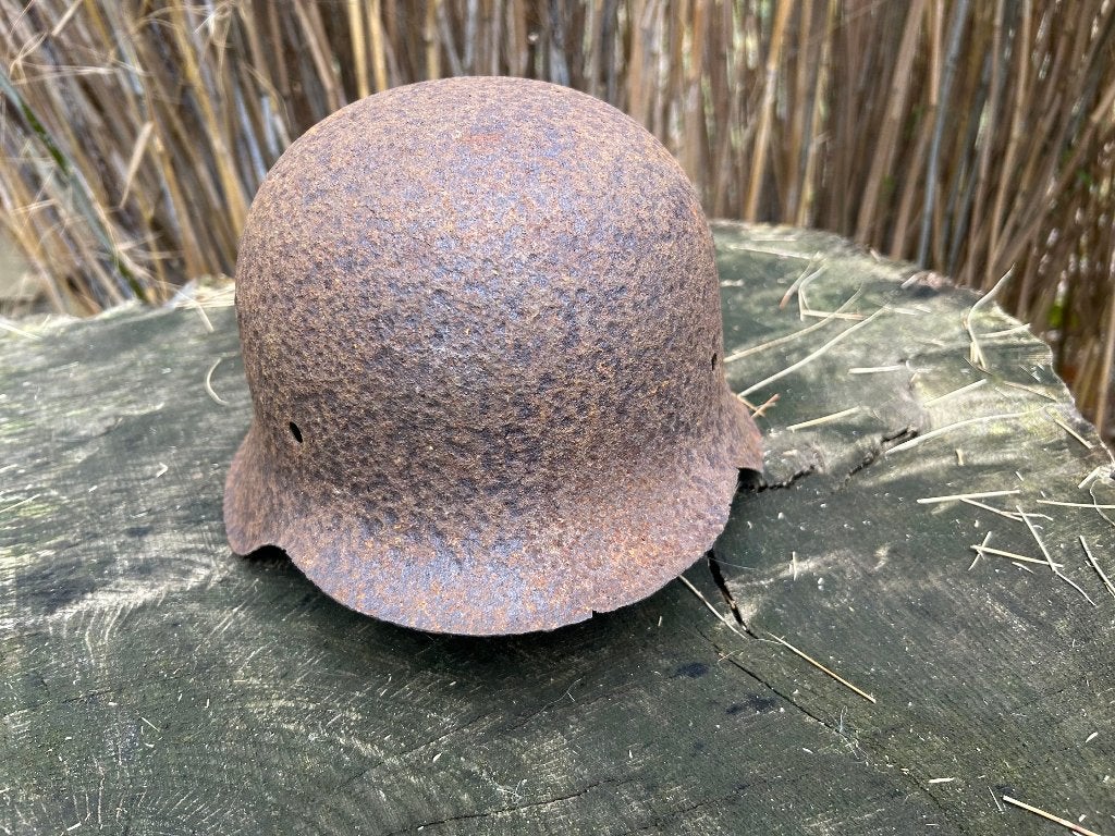 Duitse M42 helm WO2, Verzamelen, Ophalen of Verzenden, Duitsland, Helm of Baret