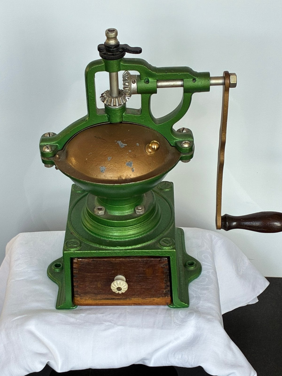 antieke Peugeot Frères koffiemolen (Model PDR / A) Gietijzer, Antiek en Kunst, Ophalen