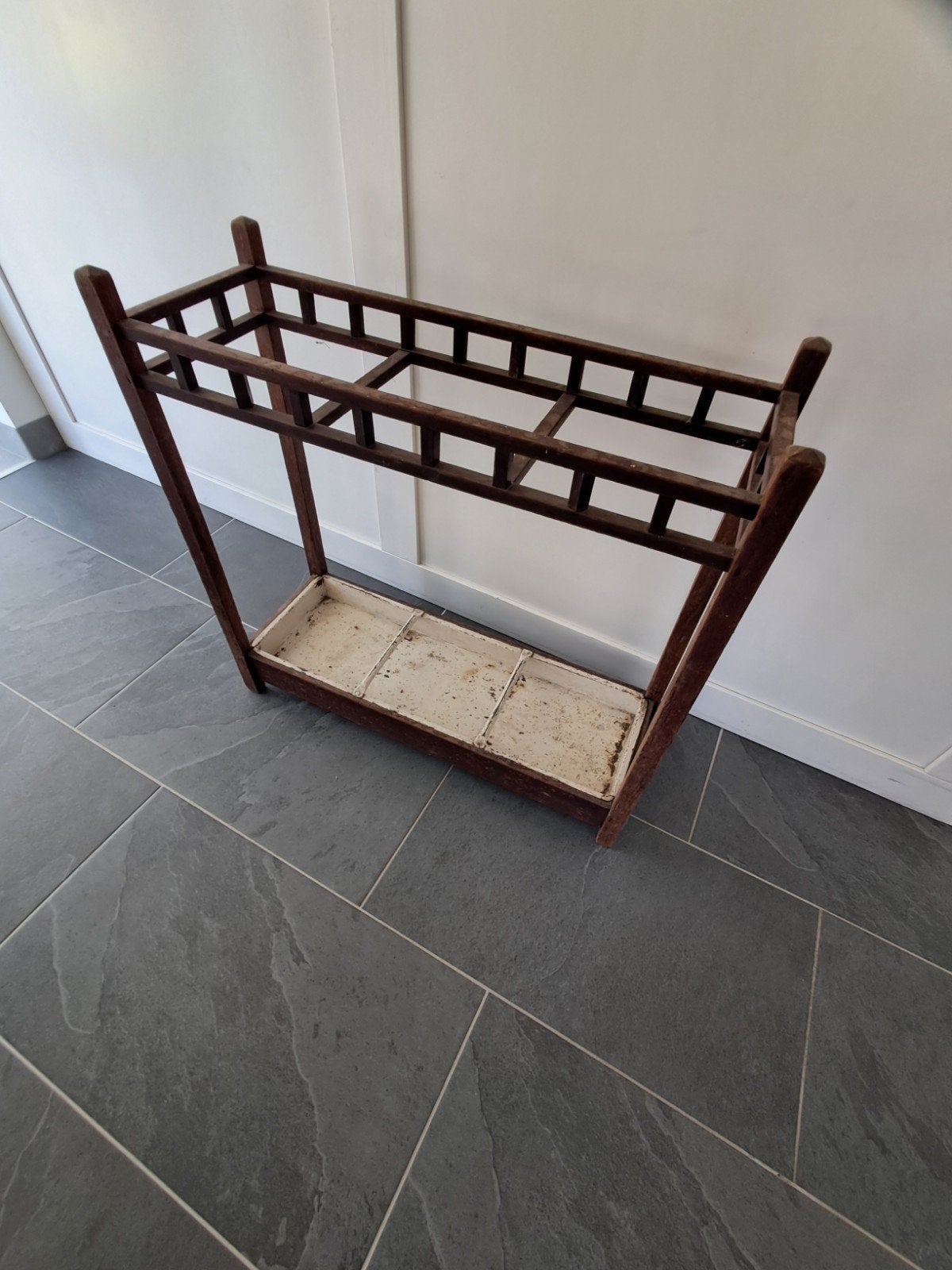 art deco paraplubak, Ophalen, Hout