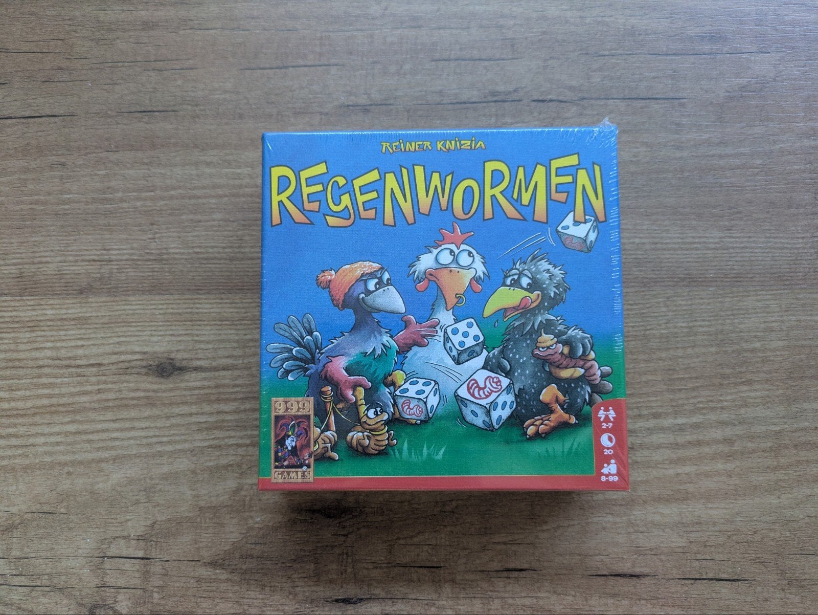 Regenwormen dobbelspel - Nieuw in verpakking, Vijf spelers of meer, Ophalen, Nieuw, 999 Games