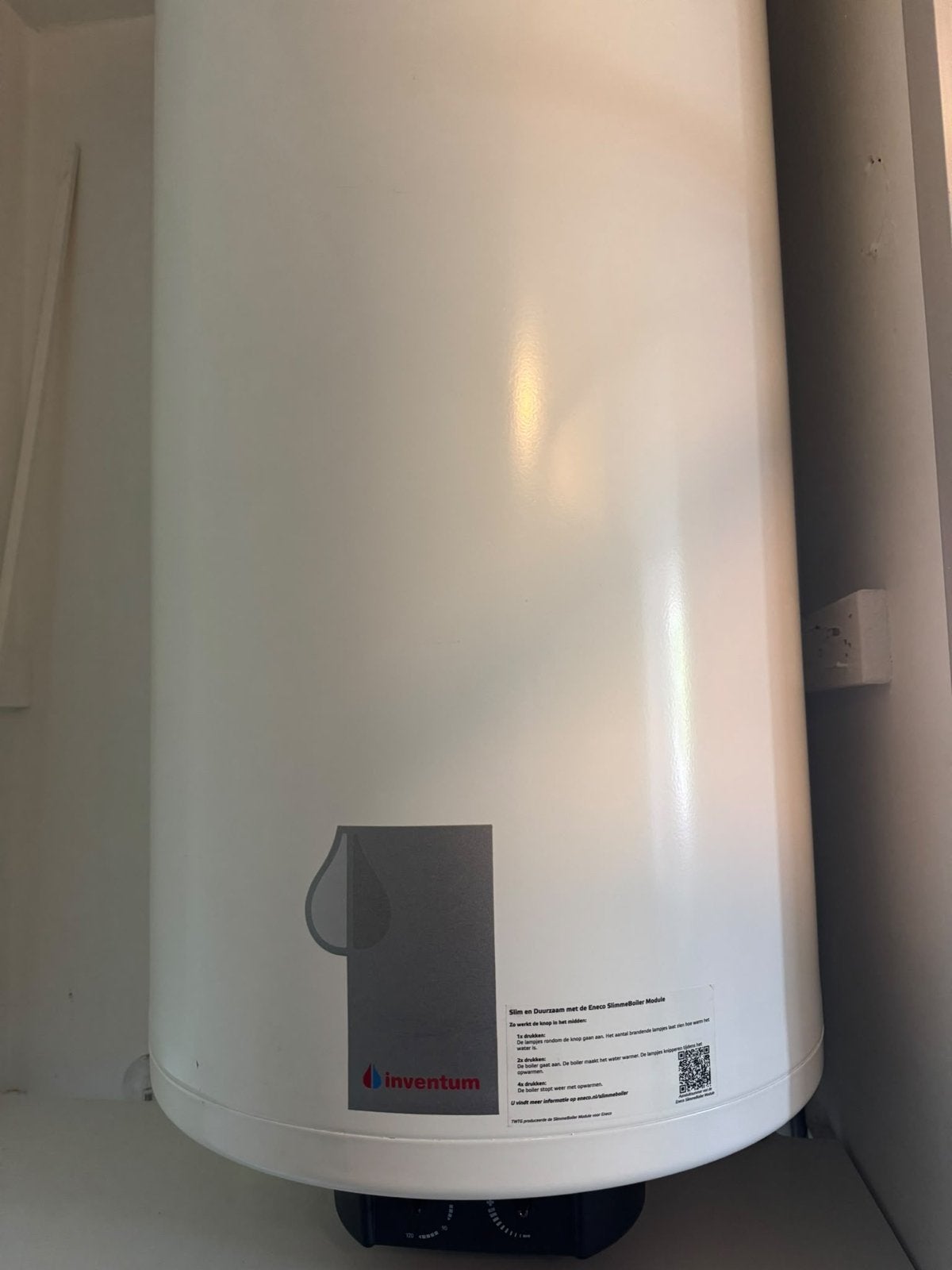 Inventum EDR 121 . 120l/800kpa . Gebruikt , conditie goed ., Doe-het-zelf en Verbouw, Ophalen, Gebruikt, Aardgas, 100 liter of meer