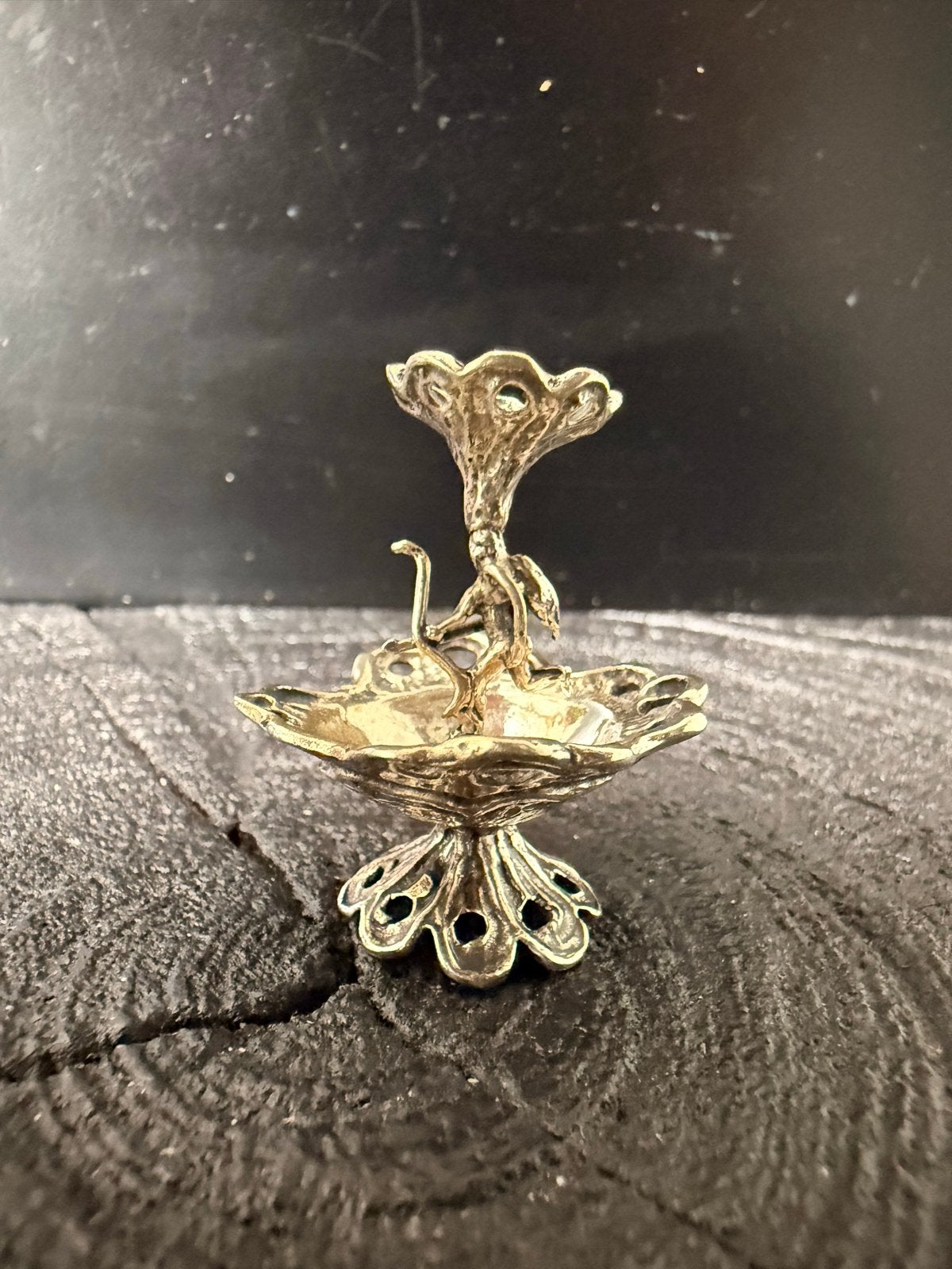 Zilveren Miniatuurfontein met Cupido - 800 Zilver, Antiek en Kunst, Verzenden, Zilver
