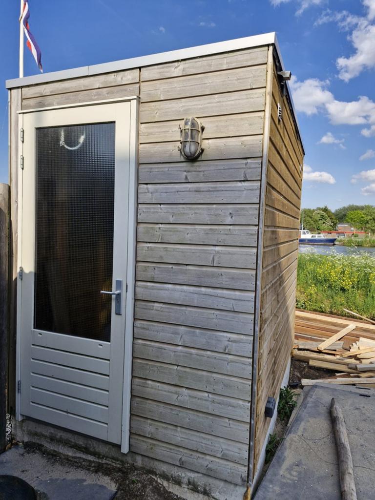 Houten Tuinhuisje / Berging met Deur en Raam, Tuin en Terras, Ophalen, Gebruikt, Overige typen