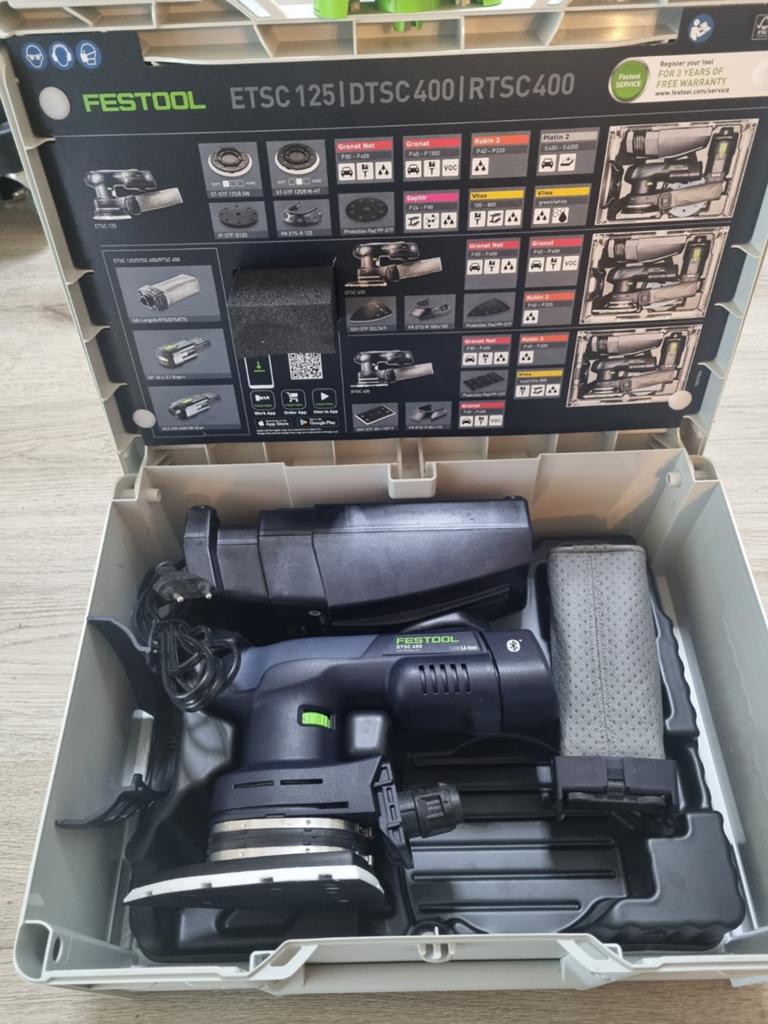Festool dtsc 400 - nieuw ongebruikt, Ophalen of Verzenden, Nieuw, Minder dan 600 watt, Vlakschuurmachine