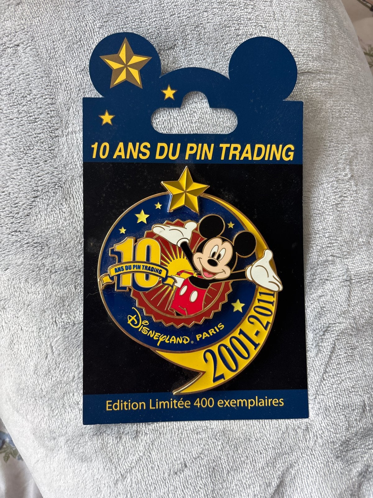 Disney Pin Trading 10 Jaar Jubileum Limited Edition, Ophalen of Verzenden, Mickey Mouse, Gebruikt, Overige typen