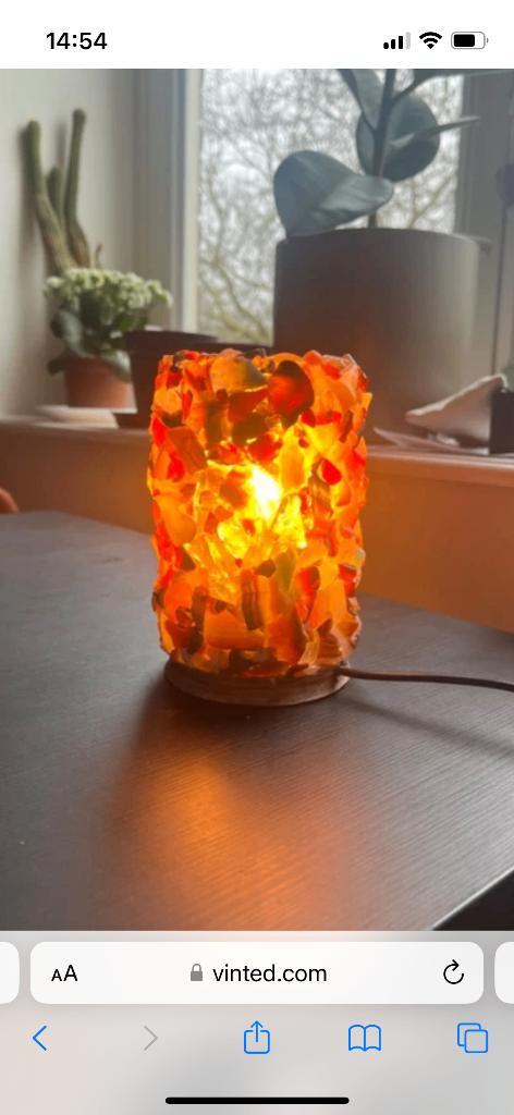Glass shell lamp, Ophalen, Glas, Minder dan 50 cm