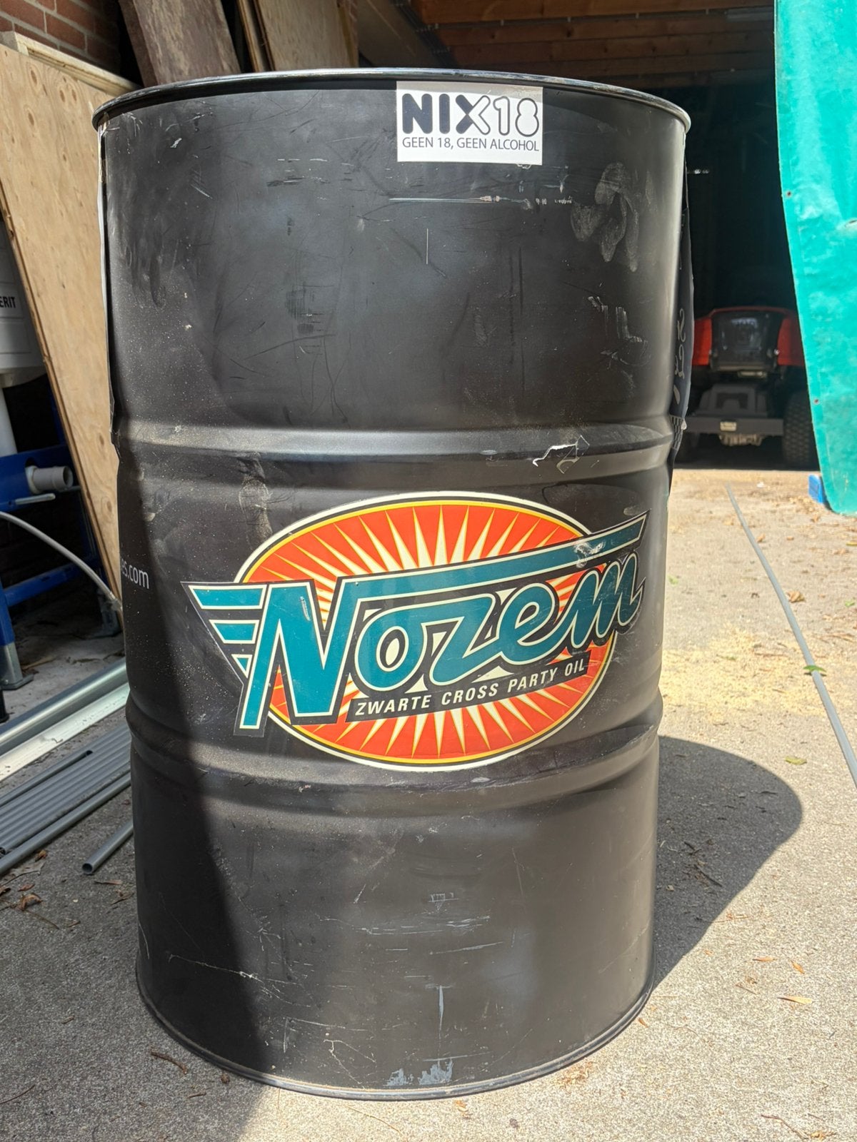 Nozem olie drum UNIEK!!!!, Hobby en Vrije tijd, Ophalen, Zo goed als nieuw