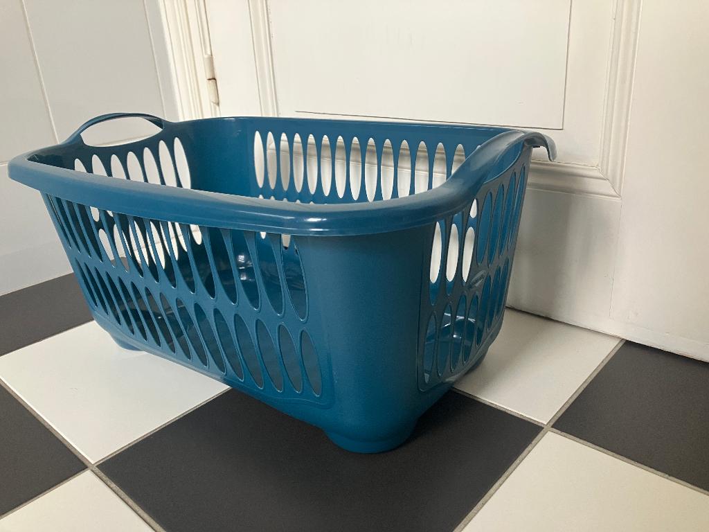 Een goede wasmand kunststof - groen - Zie foto’s, Ophalen, Zo goed als nieuw, Groen, Overige typen