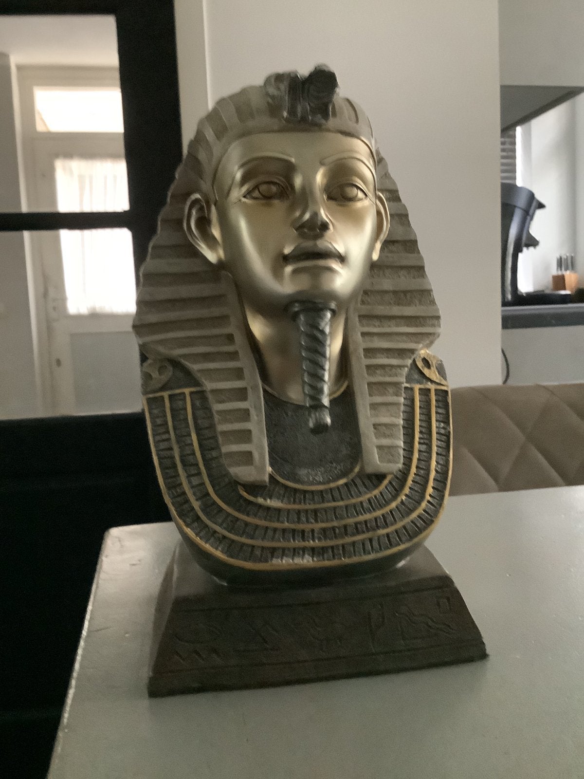 Egyptische Farao Buste - Decoratief Beeld, Ophalen of Verzenden, Zo goed als nieuw