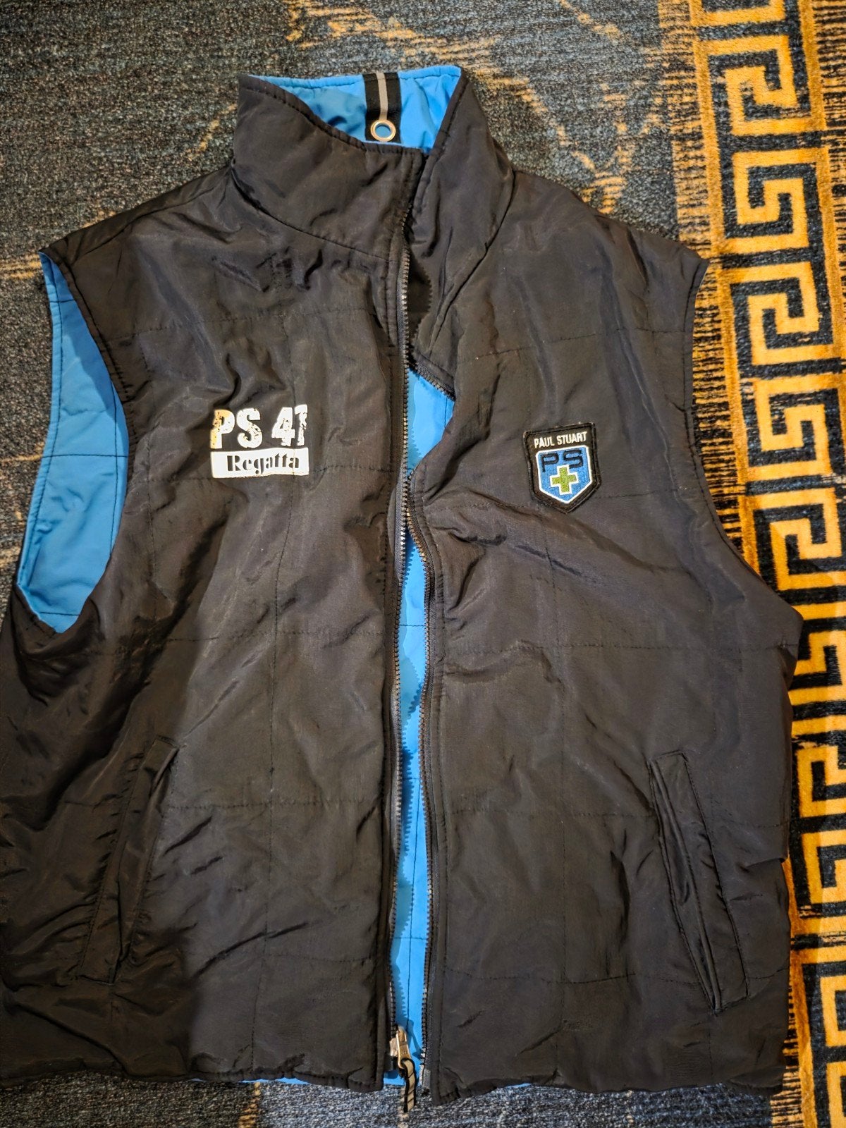 Paul Stuart Regatta Bodywarmer - Zwart/Blauw, Kleding | Heren, Zwart, Zo goed als nieuw, Paul Stuart, Verzenden