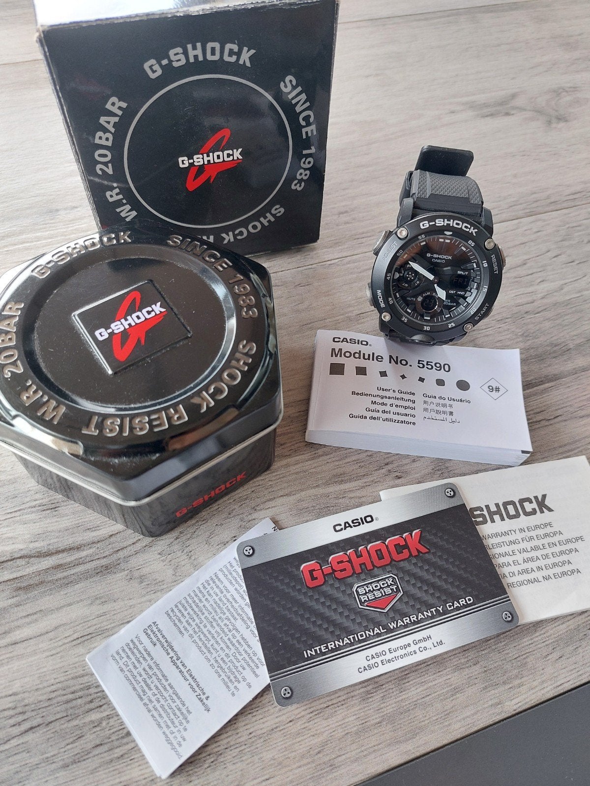 Casio G-Shock GA-2000S Carbon Core Guard - Zgan / Compleet, Casio, Kunststof, Polshorloge, Kunststof