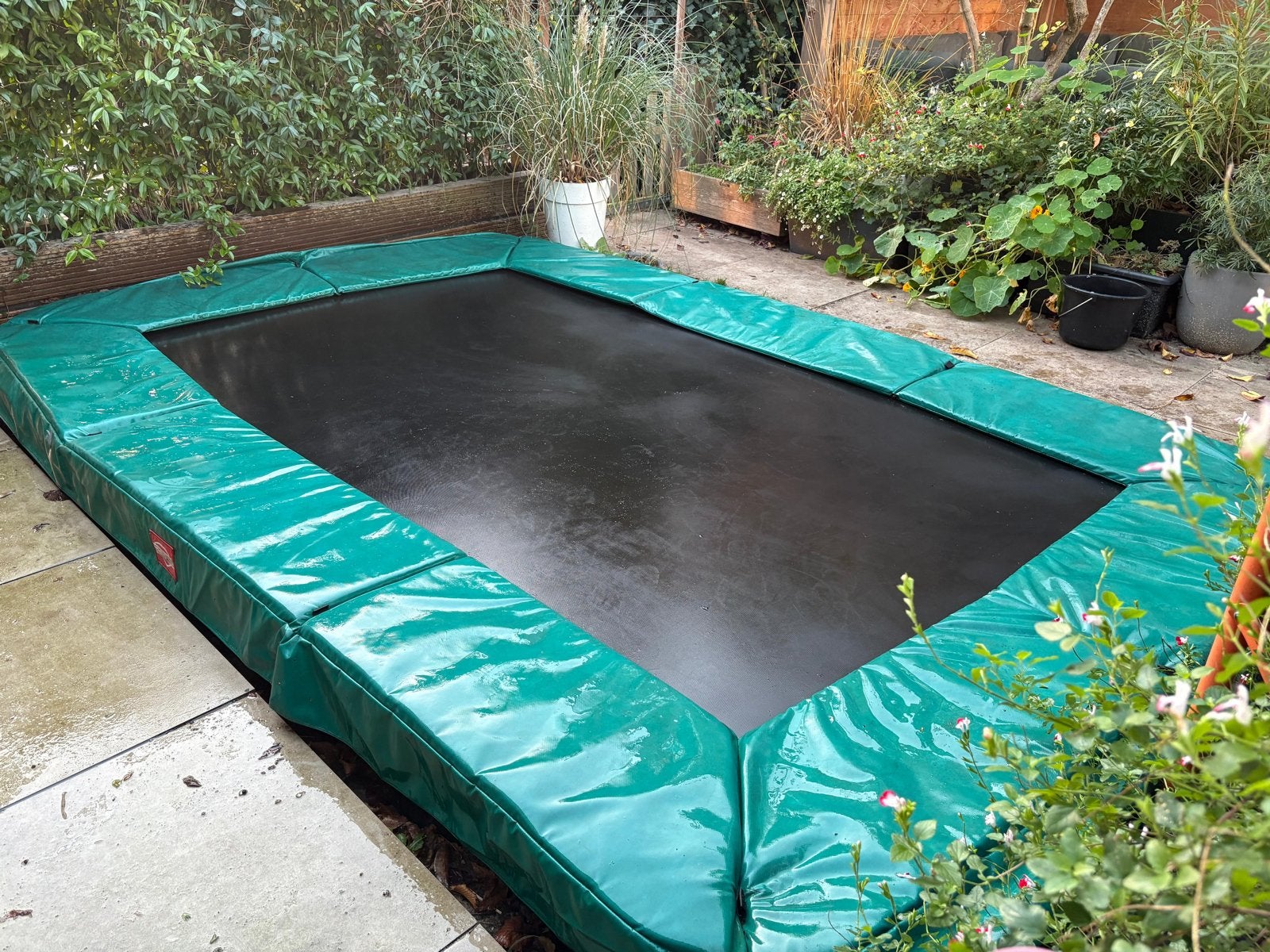 BERG Inground Trampoline - Rechthoekig, Ophalen, Gebruikt