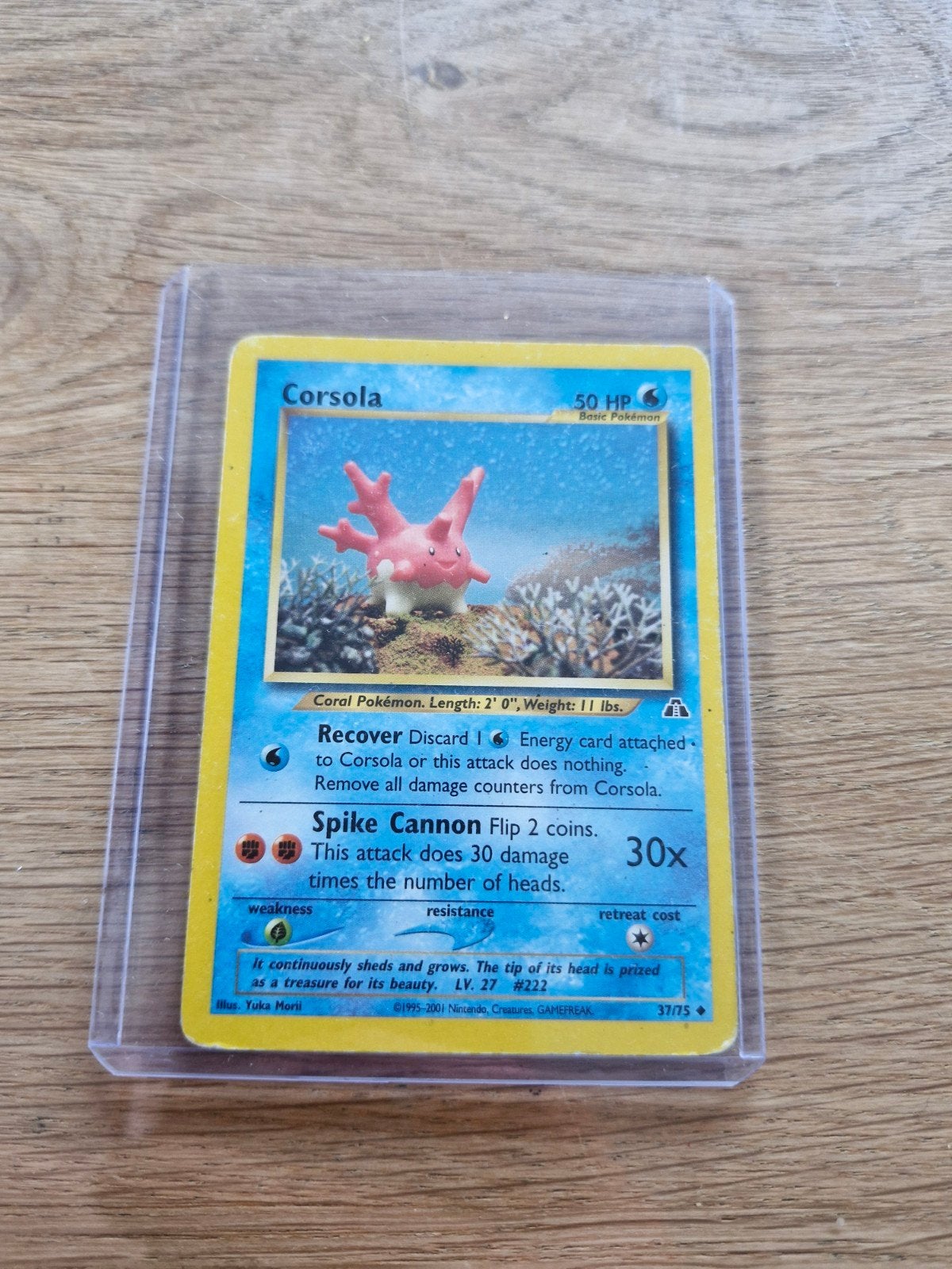 Pokémon Kaart - Corsola (Neo Revelation 37/64), Verzenden, Gebruikt, Losse kaart