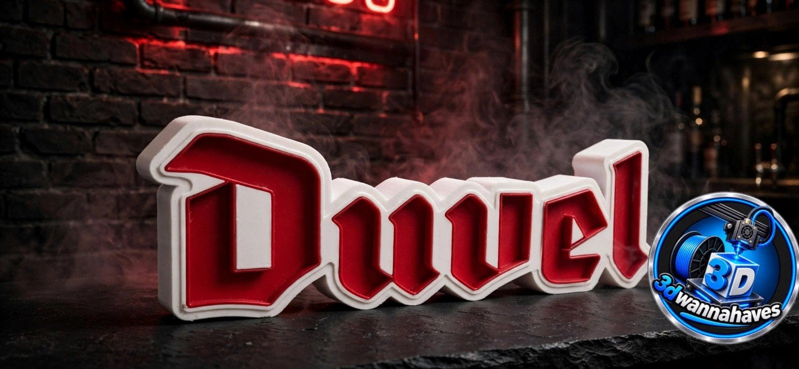 Duvel reclamebak met LED verlichting, Ophalen of Verzenden, Zo goed als nieuw, Reclamebord, Plaat of Schild, Duvel