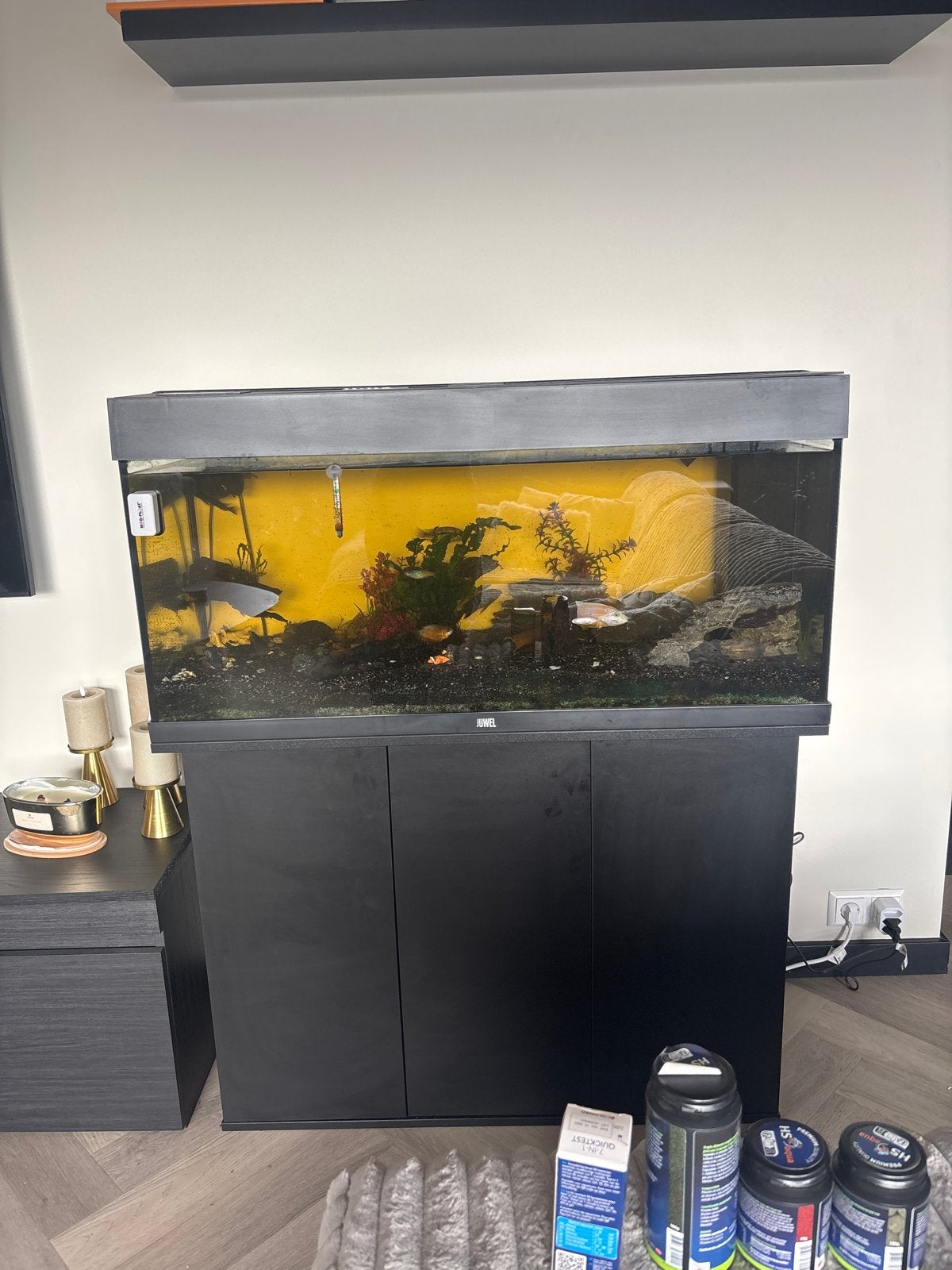 Juwel aquarium 180 liter met onderkast – compleet pakket, Dieren en Toebehoren, Ophalen, Aquariummeubel, Zo goed als nieuw, Inclusief controller