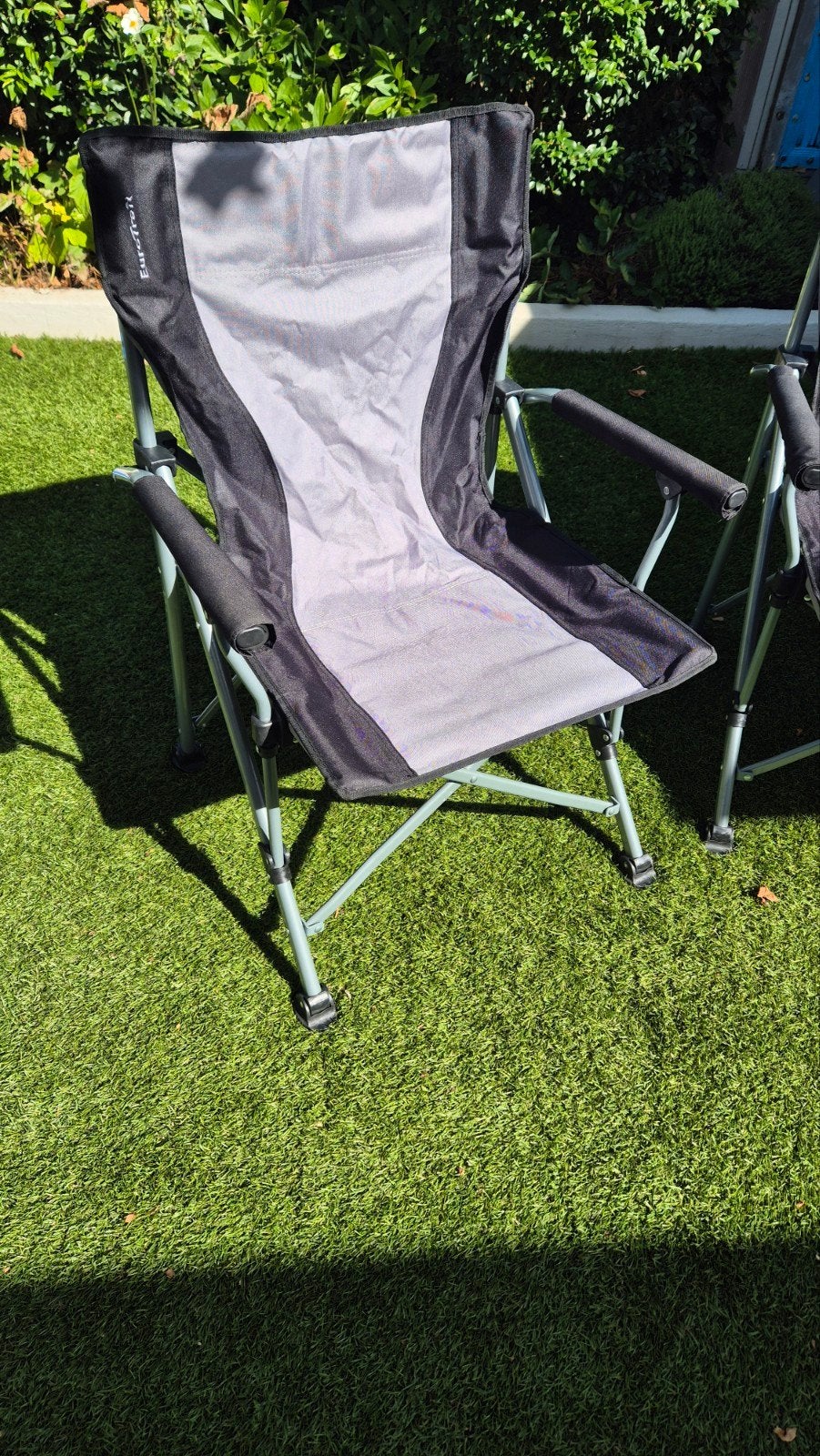 2 EuroTrail campingstoelen opvouwbaar - Zo goed als nieuw, Ophalen, Zo goed als nieuw, Campingstoel