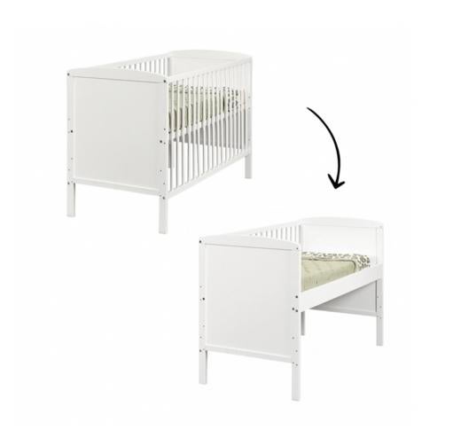 Meegroei ledikant white, Tuin en Terras, Tuinschermen, Zo goed als nieuw, Hout, 150 tot 200 cm, 200 cm of meer, Ophalen of Verzenden