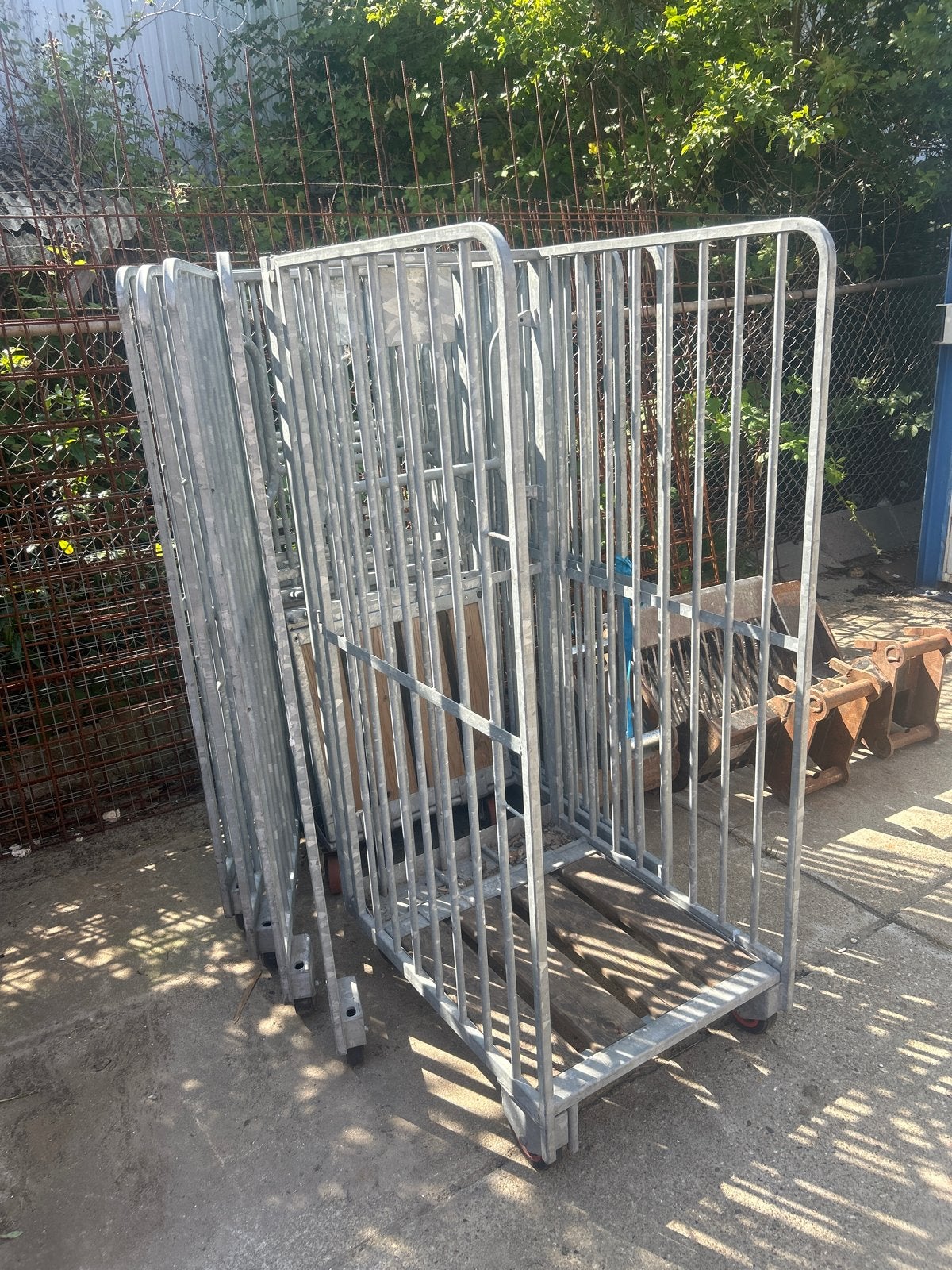 Metalen transportkarren / rolcontainers (diverse), 100 liter of meer, Ophalen of Verzenden, Gebruikt, Transportkar