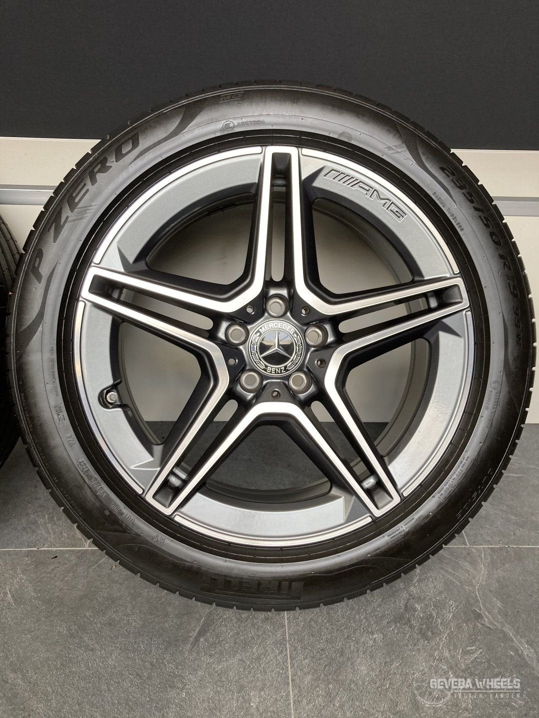 19” originele Mercedes GLA H247 GLB X247 AMG velgen + banden, Auto-onderdelen, Banden en Velgen, 19 inch, Gebruikt, -, -